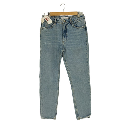 ザラ ZARA MOM FIT マムフィット テーパードデニムパンツ レディース USA:6
