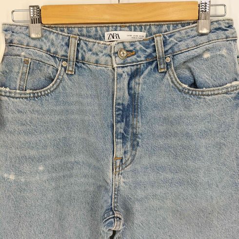 ザラ ZARA MOM FIT マムフィット テーパードデニムパンツ レディース USA:6