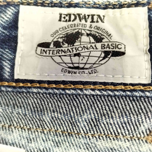 エドウィン EDWIN ケミカルウォッシュ テーパードデニムパンツ メンズ W:73 H:91