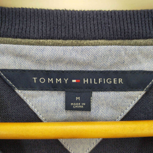 トミーヒルフィガー TOMMY HILFIGER ロゴ Vネックセーター メンズ M