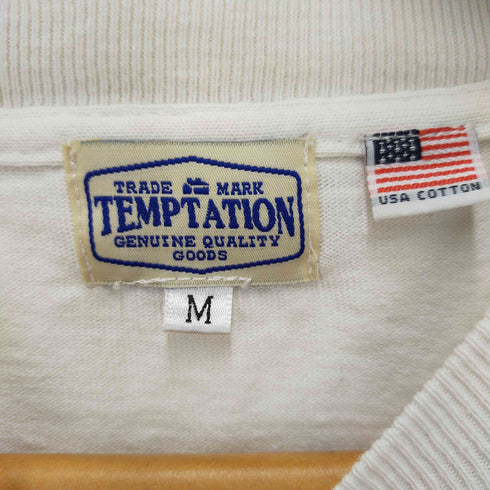 テンプテーション Temptation USAコットンクルーネックポケットTシャツ メンズ M