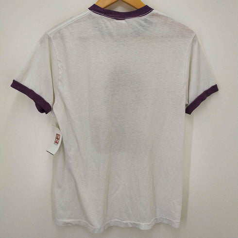 フルギ CHED 80-90S USA製 プリント クルーネック シングルステッチ ショートスリーブ リンガーTシャツ メンズ