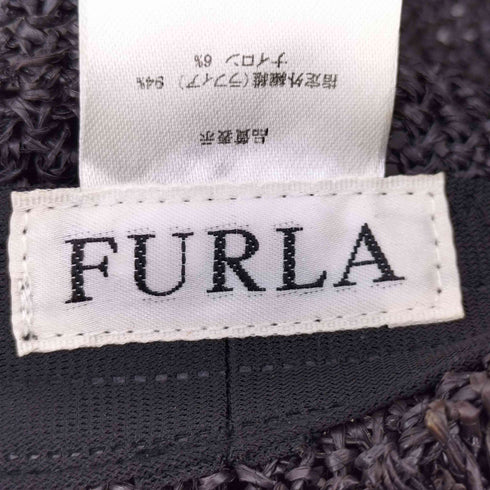 フルラ FURLA ラフィアハット レディース M