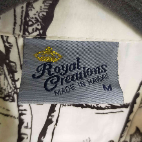 ロイヤルクリエーションズ ROYAL CREATIONS 開襟アロハS/S シャツ アートプリント メンズ import:M