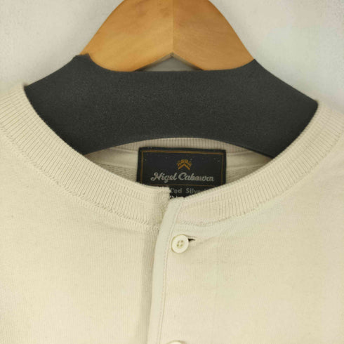 ナイジェルケーボン NIGEL CABOURN OX'ED SILVER SADDLER HENLEY NECK SHIRT メンズ 48