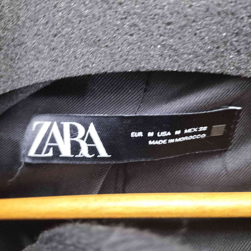 ザラ ZARA ラップカラーウールブレンドコート レディース import:M