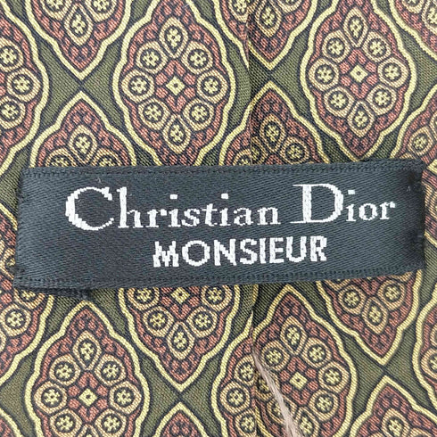 クリスチャンディオール Christian Dior MONSIEUR シルク 総柄 ネクタイ メンズ