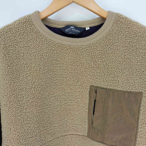 クリフメイヤー KRIFF MAYER ストレッチ ボア クルーネックスウェット メンズ JPN:L