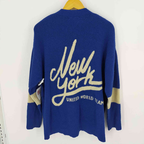 ザラ ZARA TEXT JACQUARD CARDIGAN メンズ import:L