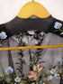 ザラ ZARA 花柄刺繍 シアーブラウス レディース import:S