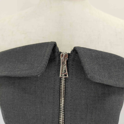 ザラ ZARA ジッパービスチェ べアトップ チューブトップ レディース import:S