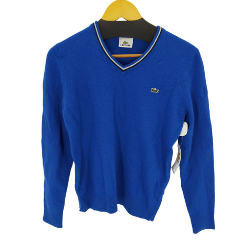 ラコステ LACOSTE リブラインVネックニット レディース JPN:2