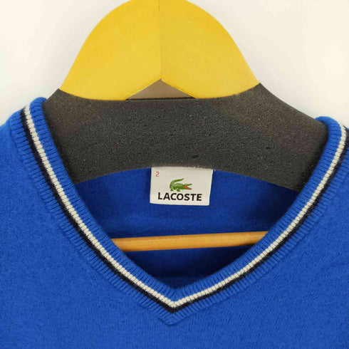 ラコステ LACOSTE リブラインVネックニット レディース JPN:2