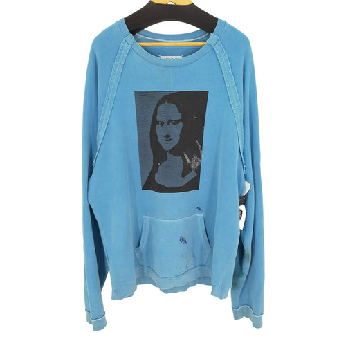 メゾンマルジェラ Maison Margiela 18AW インサイドアウトスウェット オーバーサイズ モナリザ プリント メンズ 46