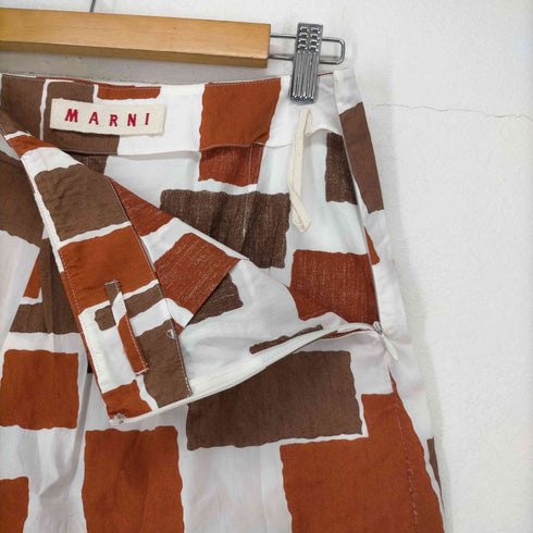 マルニ MARNI フロントプリーツ総柄スカート レディース JPN:40