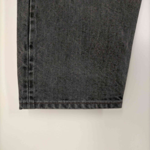 シオタ CIOTA ブラック スビンコットン 13.5OZ ワイドテーパードデニム メンズ 29