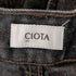シオタ CIOTA ブラック スビンコットン 13.5OZ ワイドテーパードデニム メンズ 29