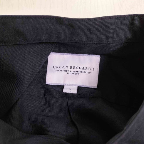アーバンリサーチ URBAN RESEARCH WASHABLEウールバンドカラーシャツ メンズ JPN:L