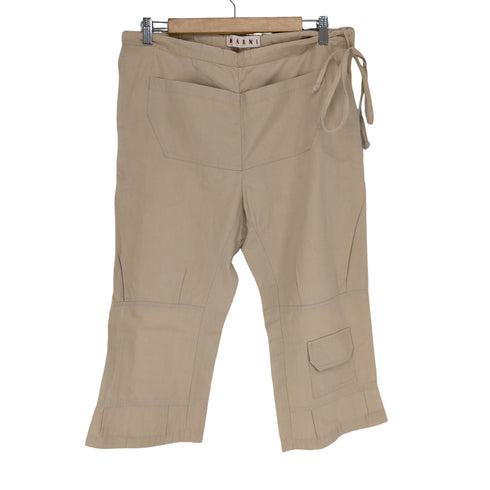 マルニ MARNI フロントコード デザインポケットクロップドパンツ レディース JPN:38