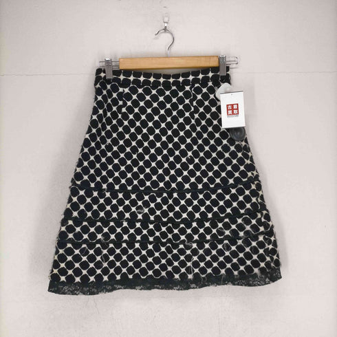 ジュンヤワタナベコムデギャルソン JUNYA WATANABE COMME des GARCONS 2001 01AW ドット織柄 台形スカート レディース JPN:M