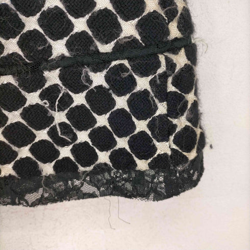 ジュンヤワタナベコムデギャルソン JUNYA WATANABE COMME des GARCONS 2001 01AW ドット織柄 台形スカート レディース JPN:M