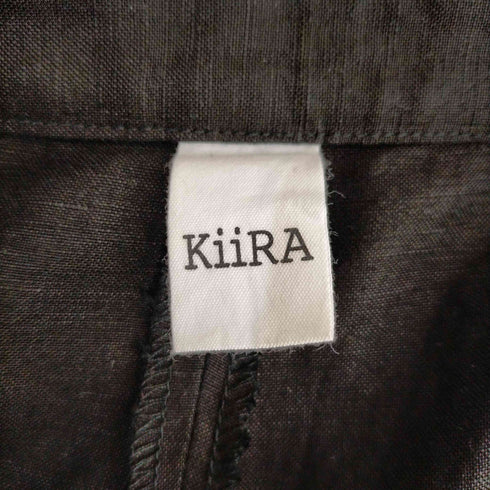 キーラ KIIRA フロントタック リネンジョッパーズパンツ レディース JPN:M
