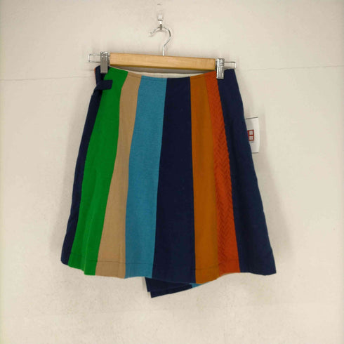 ジュンヤワタナベコムデギャルソン JUNYA WATANABE COMME des GARCONS AD2001 01AW マルチカラーウールラップスカート レディース JPN:S