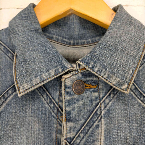 ジュンヤワタナベコムデギャルソン JUNYA WATANABE COMME des GARCONS AD2001 02SS 格子状パッチワークデニムトラッカージャケット レディース JPN:M