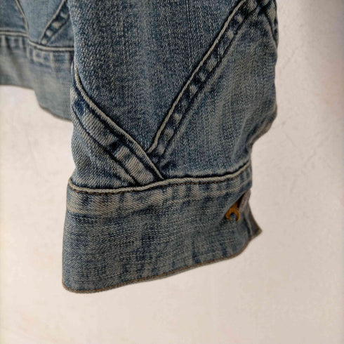 ジュンヤワタナベコムデギャルソン JUNYA WATANABE COMME des GARCONS AD2001 02SS 格子状パッチワークデニムトラッカージャケット レディース JPN:M