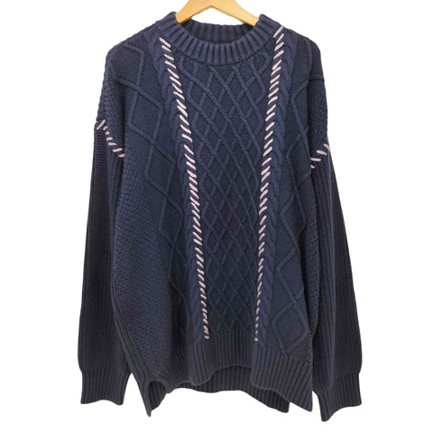ジェネラルアイディア GENERAL IDEA ステッチケーブルニット メンズ import:M