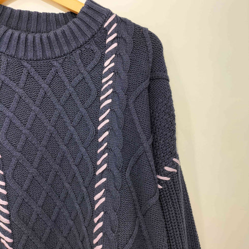 ジェネラルアイディア GENERAL IDEA ステッチケーブルニット メンズ import:M