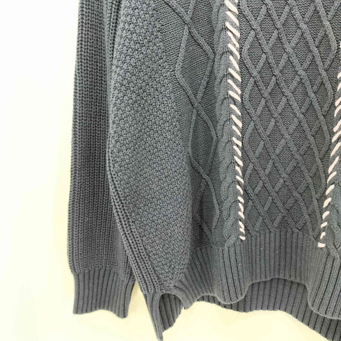 ジェネラルアイディア GENERAL IDEA ステッチケーブルニット メンズ import:M