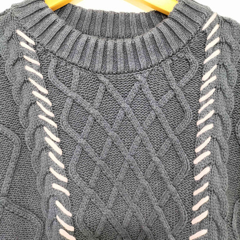 ジェネラルアイディア GENERAL IDEA ステッチケーブルニット メンズ import:M