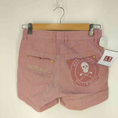マークアンドロナ MARK&LONA バックポケット ロゴ ショートパンツ レディース import:S