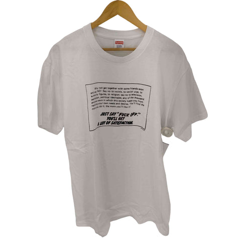 シュプリーム Supreme 16AW Say No Tee メンズ JPN:XL