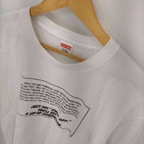 シュプリーム Supreme 16AW Say No Tee メンズ JPN:XL