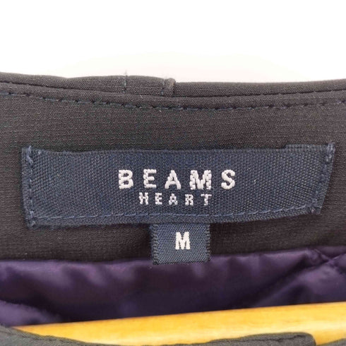 ビームスハート BEAMS HEART 中綿ノーカラージャケット メンズ M