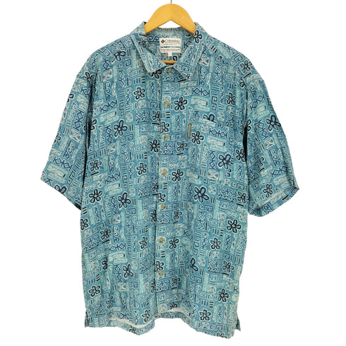 コロンビア Columbia インド綿 総柄 ポケット S/S シャツ メンズ import:L