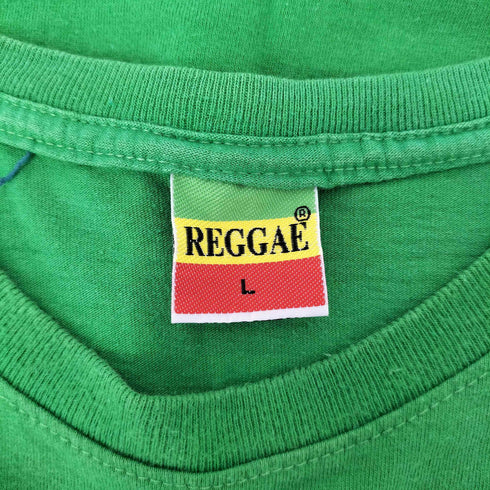 REGGAE アニマルプリント S/S クルーネック Tシャツ メンズ JPN:L