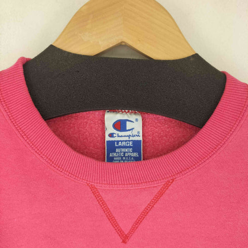 チャンピオン Champion 90s USA製 ロゴ刺繍クルーネックスウェット メンズ JPN:L