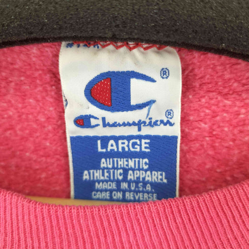 チャンピオン Champion 90s USA製 ロゴ刺繍クルーネックスウェット メンズ JPN:L