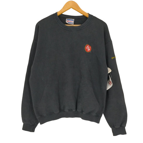 ヘインズ Hanes 刺繍タグ 企業ロゴ スウェット メンズ JPN:M