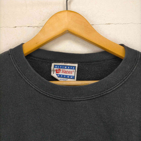 ヘインズ Hanes 刺繍タグ 企業ロゴ スウェット メンズ JPN:M