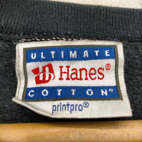 ヘインズ Hanes 刺繍タグ 企業ロゴ スウェット メンズ JPN:M