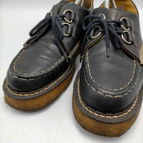 ジョージコックス GEORGE COX ラバーソール 厚底 レザー シューズ メンズ UK:8
