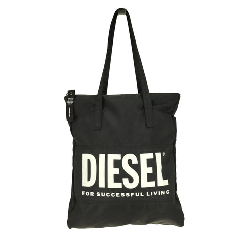 ディーゼル DIESEL ロゴプリント ナイロン トート バッグ レディース