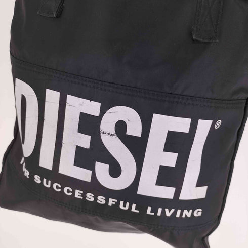 ディーゼル DIESEL ロゴプリント ナイロン トート バッグ レディース