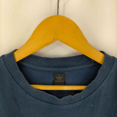 アディダス adidas 00S 黒タグ 両面トレフォイルロゴ ビッグプリント クルーネック Tシャツ ビッグサイズ メンズ 2XL