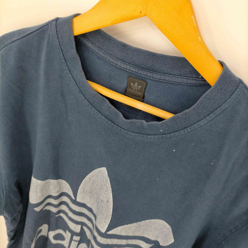 アディダス adidas 00S 黒タグ 両面トレフォイルロゴ ビッグプリント クルーネック Tシャツ ビッグサイズ メンズ 2XL