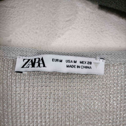 ザラ ZARA メッシュメタリックトップス レディース JPN:M